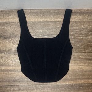 Babaton Black Crop Top Women’s Size Small